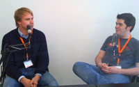 Nils Kramer beim Interview mit Marcel Böttcher Nils Kramer beim Interview mit Marcel Böttcher